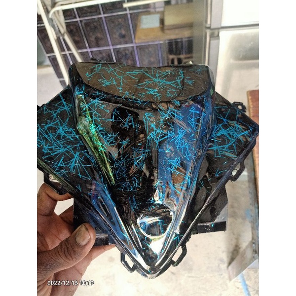 dasi kecil aerox old 155 carbon forged biru