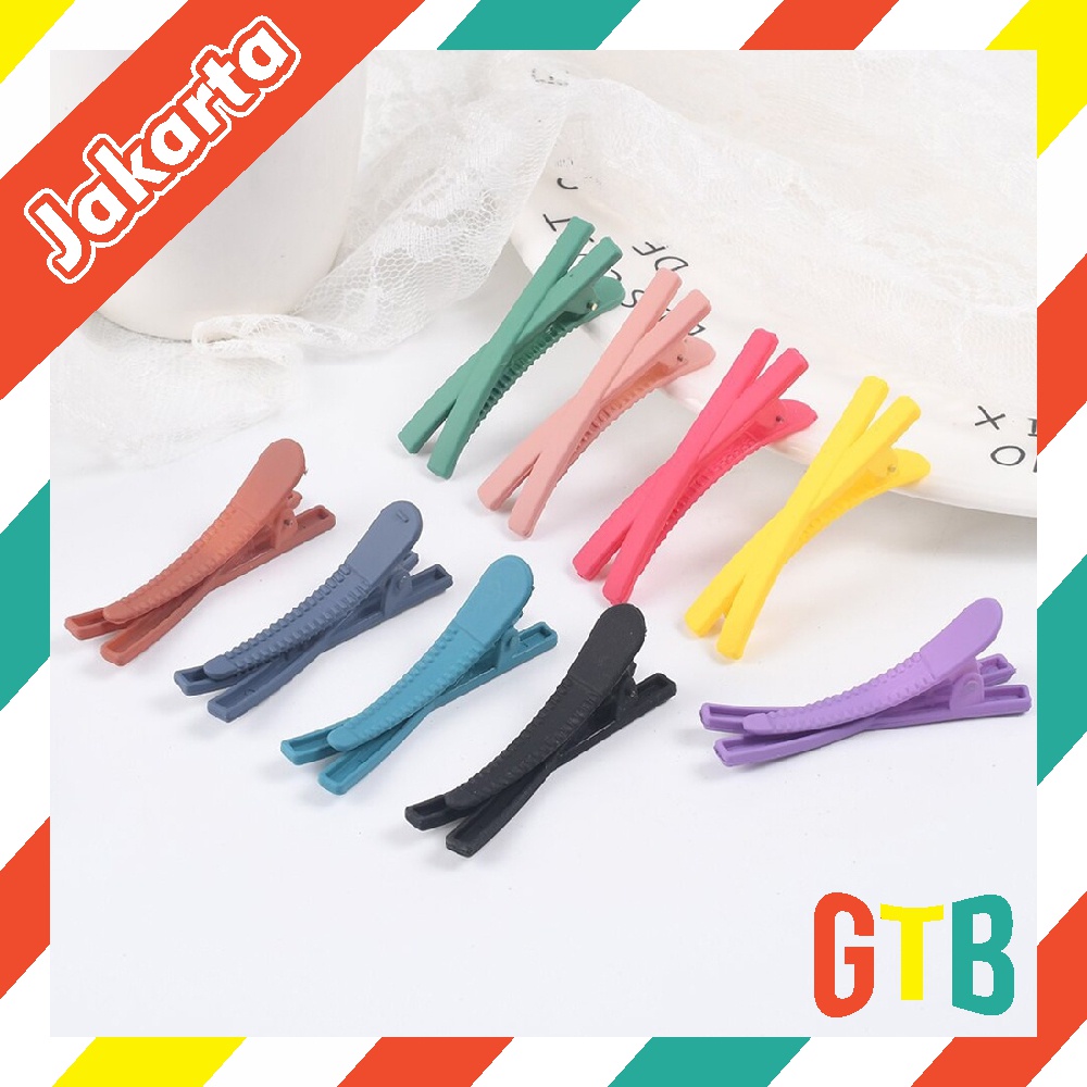 GTB Jepit Rambut Klip Wanita Fashion Korea Matte Warna Warni Jepitan Lucu Hairpin A077