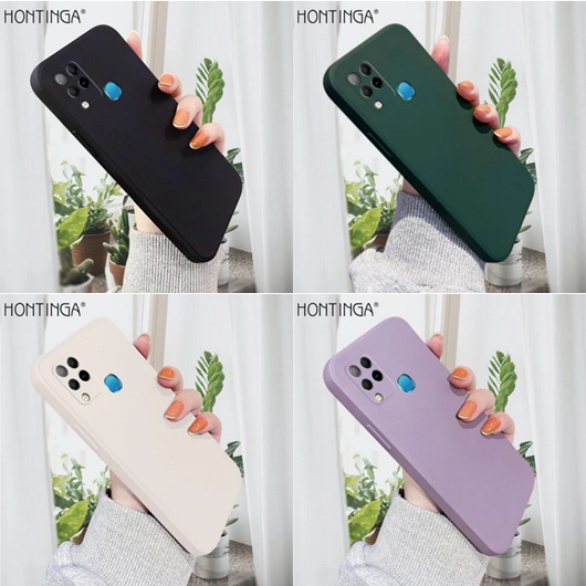 Case Infinix Hot 10s Liquid Square LANYARD tali Casing TPU Softcase