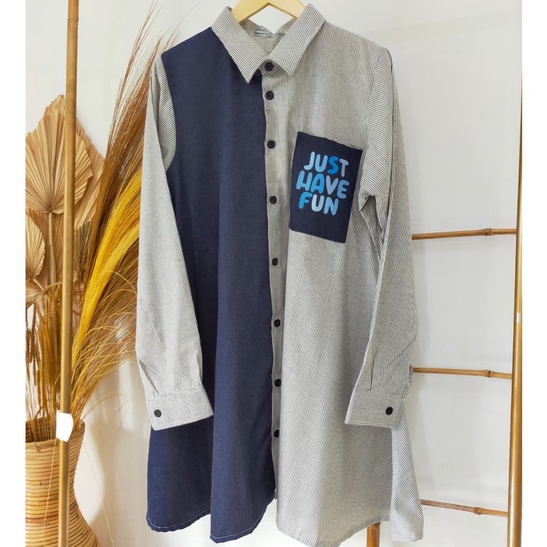 TSK - Sierra Candy Stripe Tunik XL Murah - Bisa COD