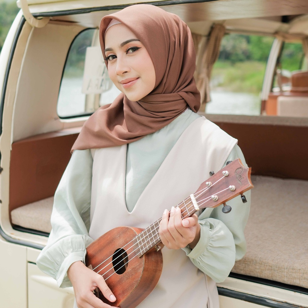 [BEST SELLER] ALIF HIJAB POLOS SEGI EMPAT PARIS PREMIUM KOREA