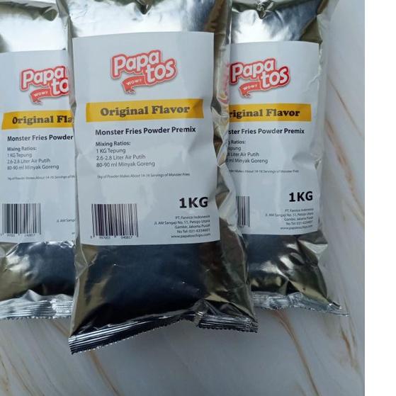 

☀ Tepung Long Potato / Monster Fries Instan 1 kg / 1000 gram ❅