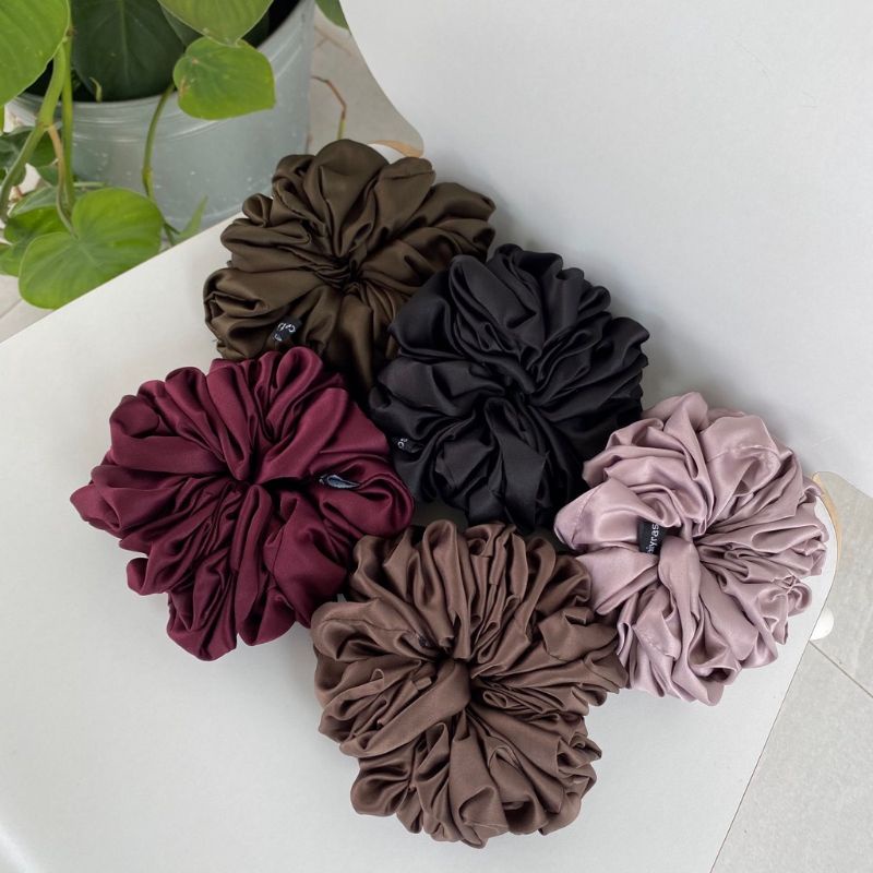 SCRUNCHIE HIJAB CEPOL (PREMIUM) / ANTI PUSING/IKAT RAMBUT JUMBO/SRUNCHIE CEPOL HIJAB PREMIUM/CEPOL H
