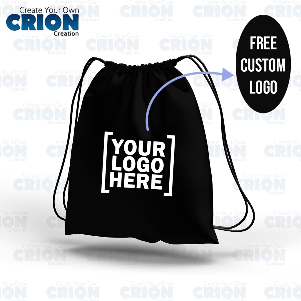 Tas Serut Waterproof - Tas Olahraga / Travel / Backpak Custom Nama - By Crion