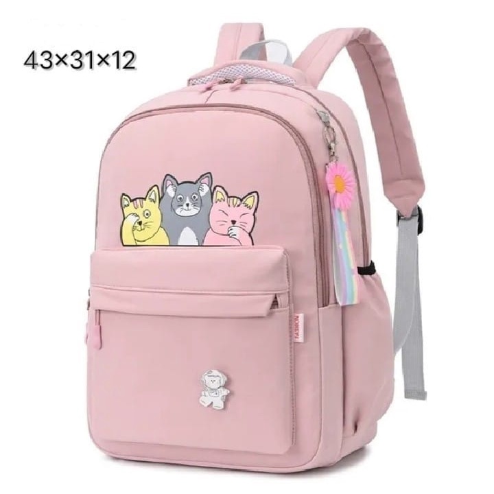 [COD] Tas Ransel Terbaru Awet Termurah Aesthetic Kecil Banyak Premium Korean Style / Ransel Sekolah Wanita Remaja Polos Fashion Trend Korea Tas Punggung Terbaru