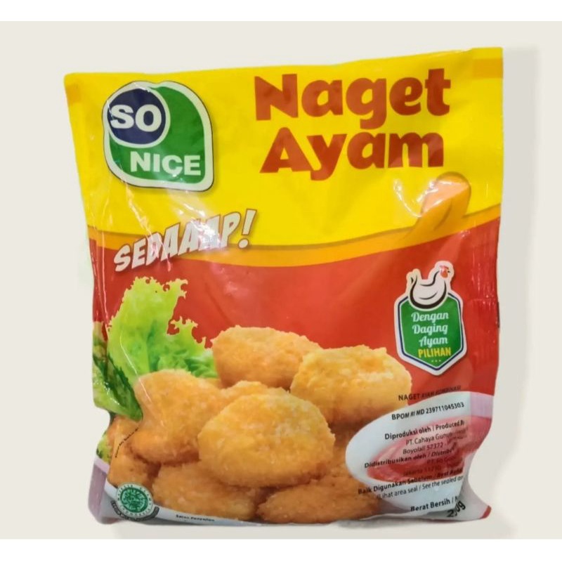 

Nuget Ayam So Nice 250gr ( Koin)