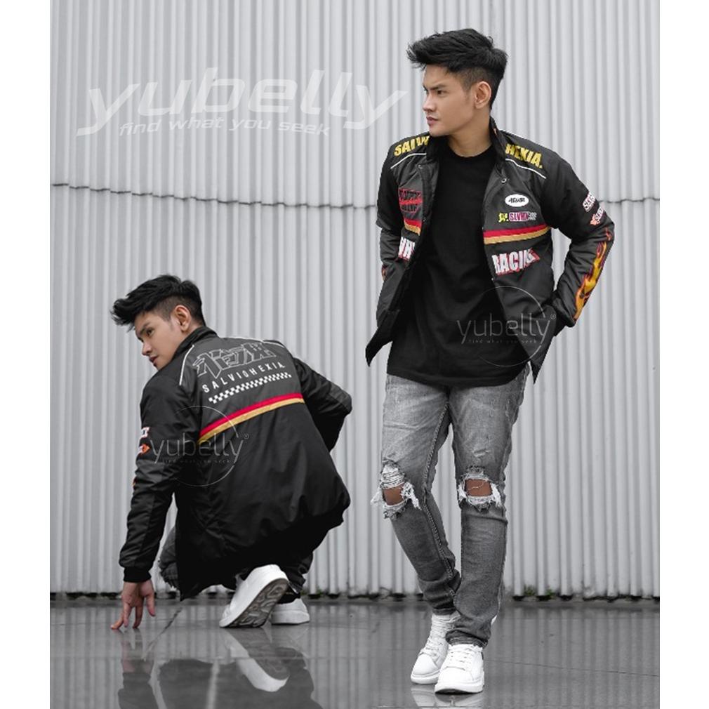 Jaket Nascar Racing Vintage Salvio Hexia Original Jaket Outdoor Pria | Jaket Touring Motor Balap | J