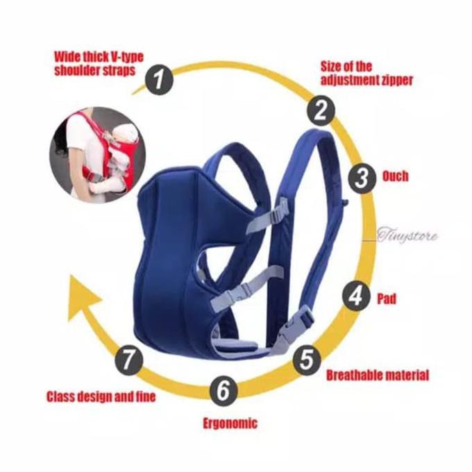 Tas Gendong Bayi Depan Belakang Serbaguna Bahan Kain Oxford yang Lembut , Perlengkapan Peralatan anak