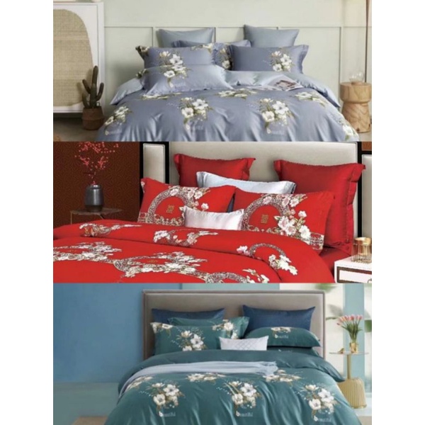 Osaka Set Sprei Sateen Jepang Single Size 120x200x30