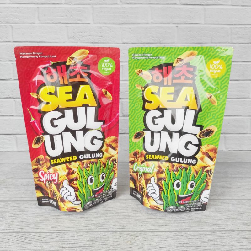 

Seagul Seaweed Gulung 80g Snack Kerupuk Cemilan Rumput Laut Vegan