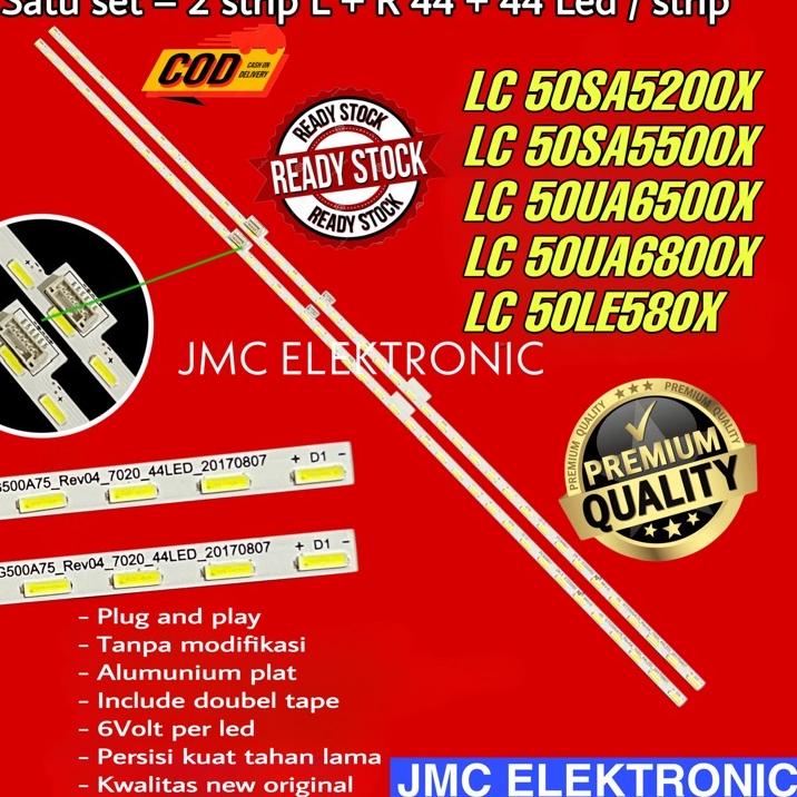 ➨ BACKLIGHT TV LED SHA50SA5200 50SA5500 50UA6500 50UA6800 50LE580 LC-50SA5200 LC-50SA5500 LC-50UA650