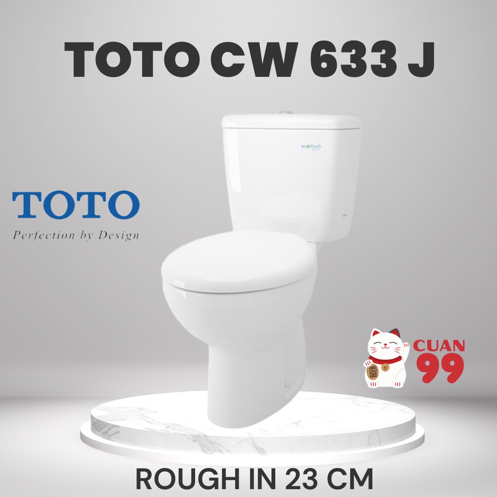 CLOSET TOTO CW 633 J W/F + TUTUP CLOSET SOFT CLOSING TC 505 SW ORIGINAL