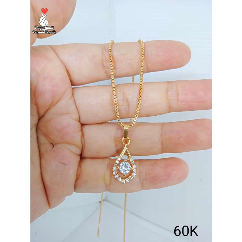 KALUNG PERHIASAN IMITASI LAPIS EMAS