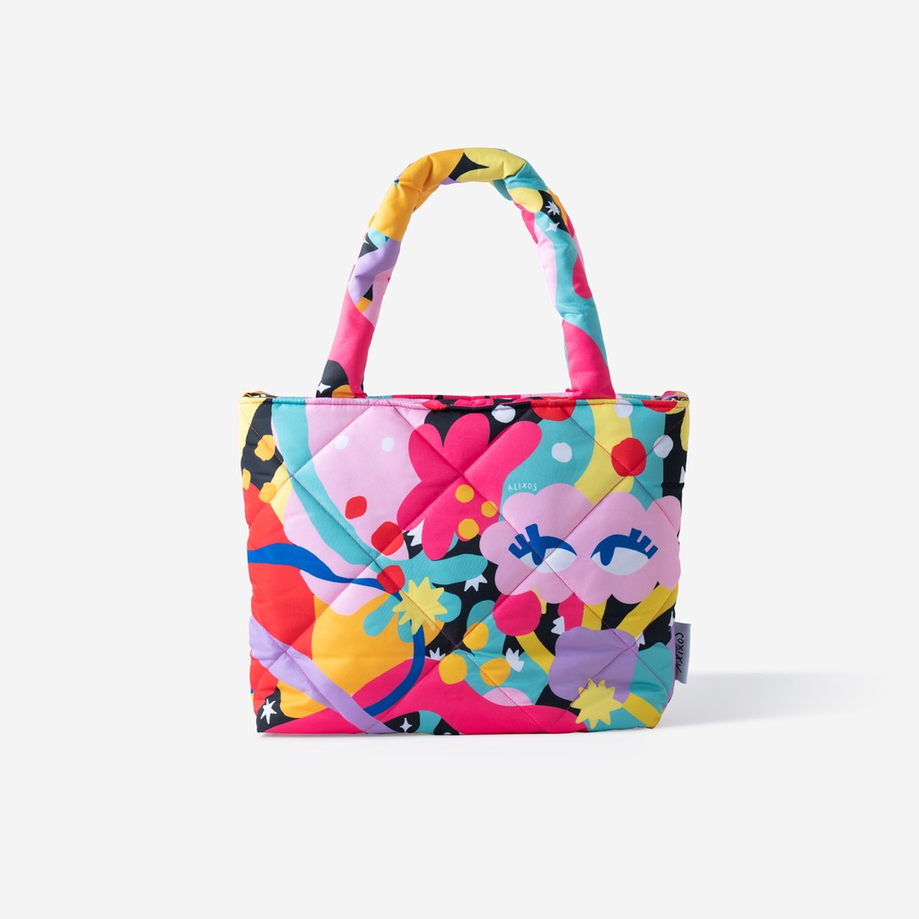 Medium Puffy Bags (Quilted) with Zipper by Alixos