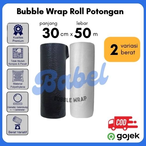 

[1150gr] Bubble Wrap 30cm x 50m Termurah