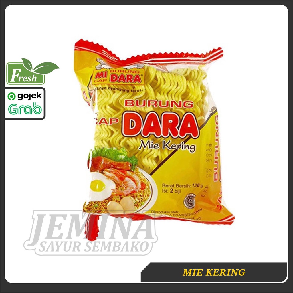 

Mie Kuning Kering Cap Burung Dara