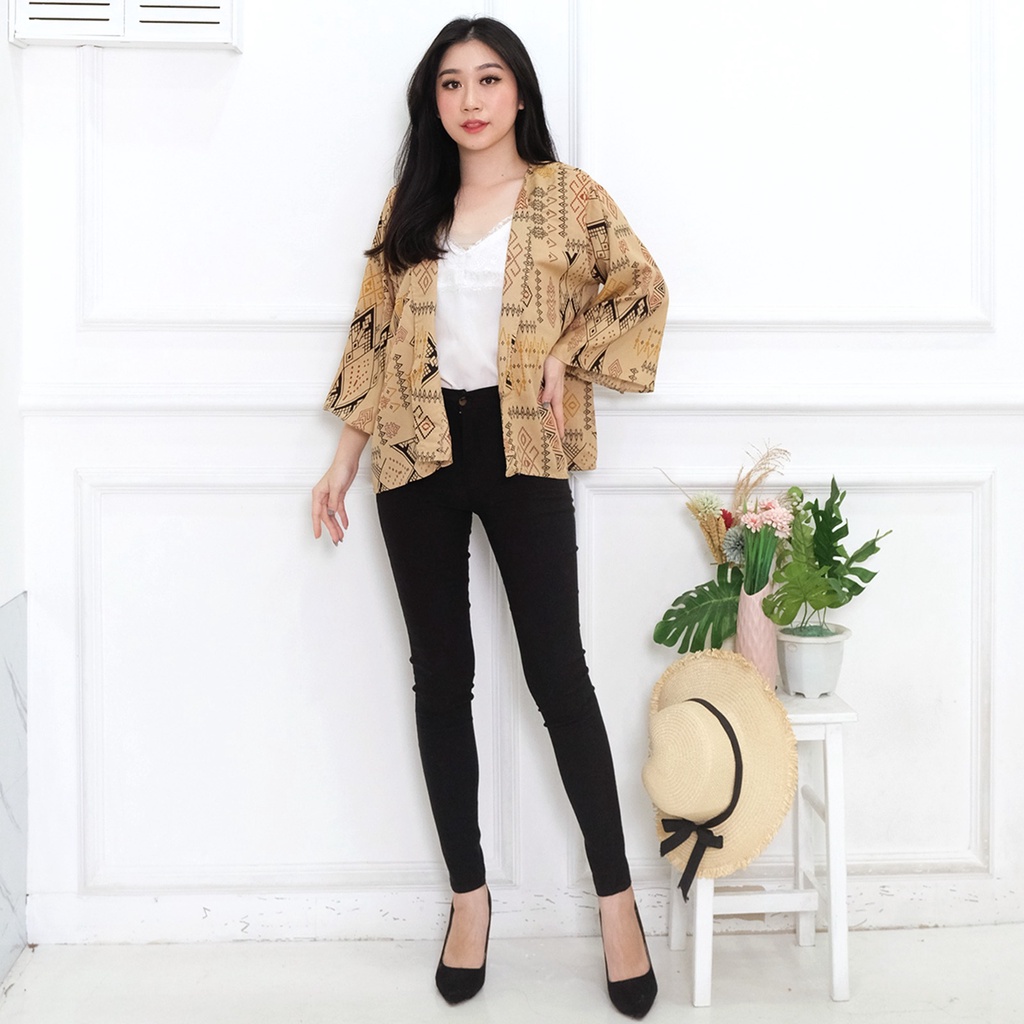 𝑱𝒂𝒌𝒂𝒓𝒕𝒂𝑭𝒂𝒔𝒉𝒊𝒐𝒏 cardigan semi blazer layer batik tribal bohemian kardigan etnik bahan adem