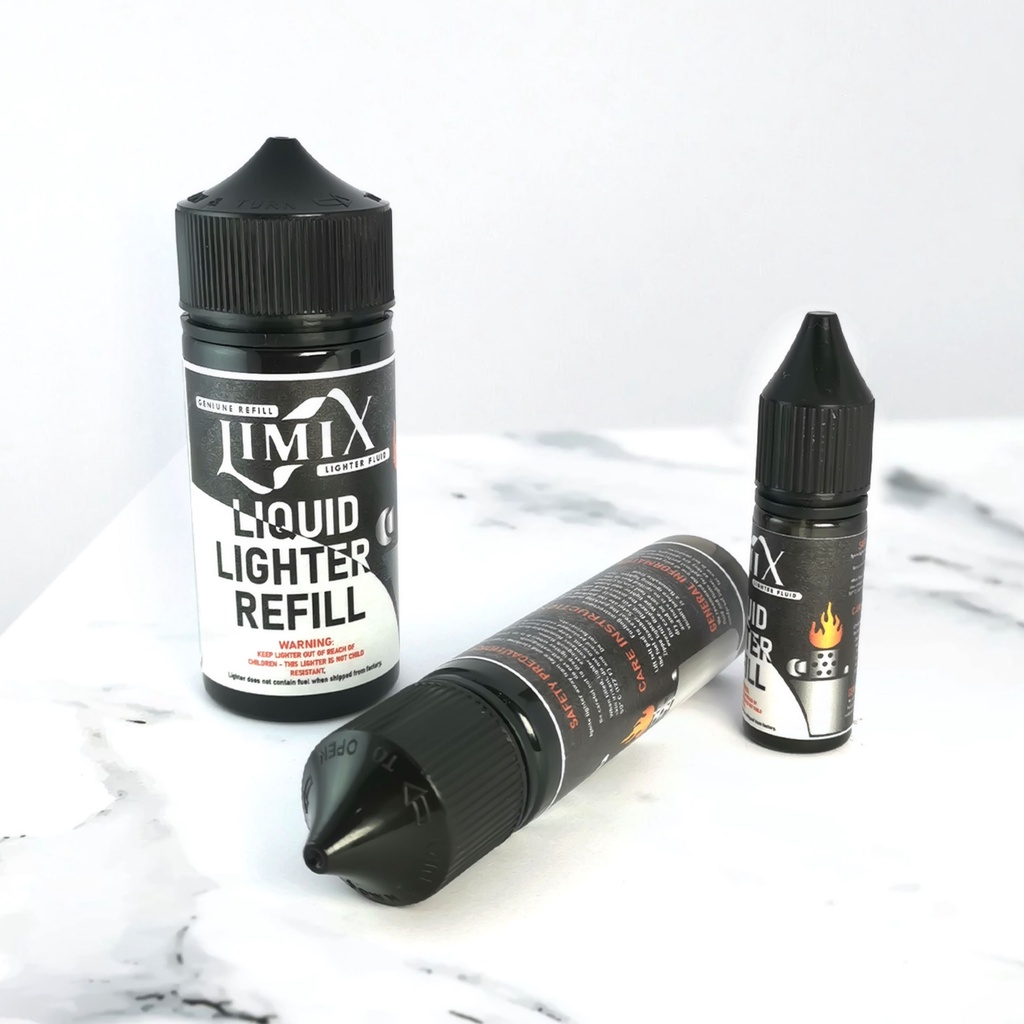 MINYAK ISI ULANG ZlPPO REFILL 100ML 60ML 15ML KOREK API ZIPO PREMIUM BEST QUALITY ORIGINAL LIMIX