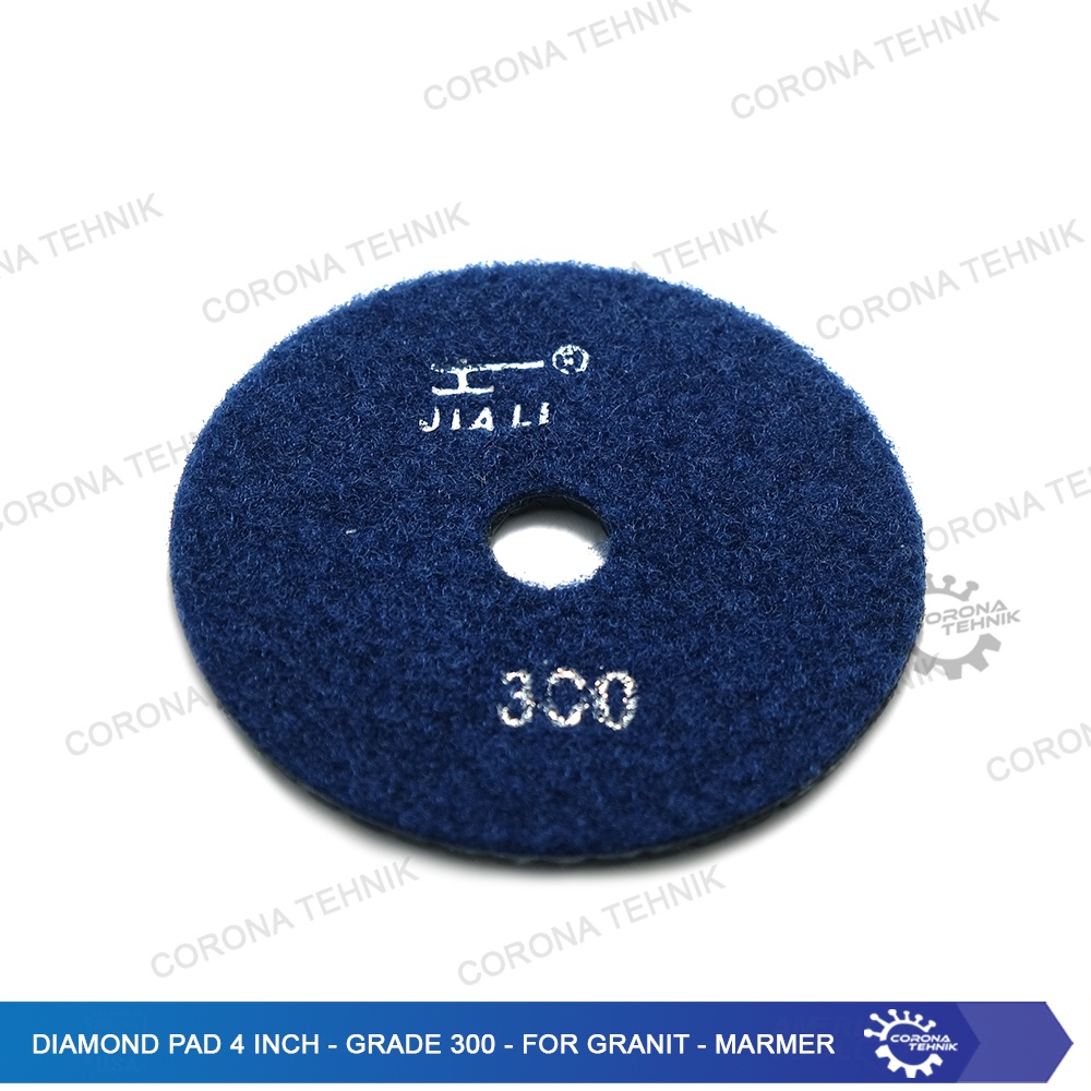 Grade 300 - For Granit - Marmer - Diamond Pad 4 Inch