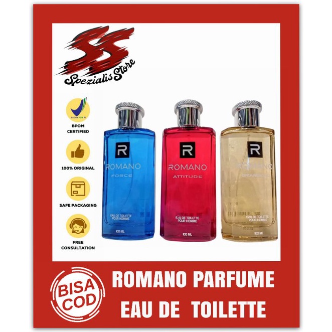 Romano Parfum Eau De Toilette 100ml - Parfum romano eau de parfum/parfum laki laki/parfum pria/minya