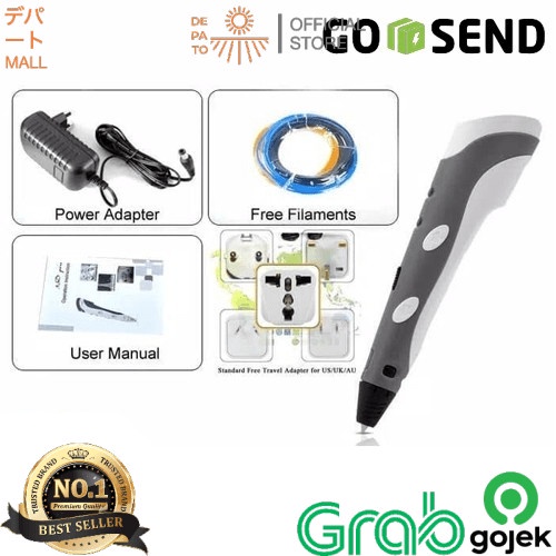

Terlaris Rm166 3D Printing Pen Stereoscopic For Drawing Depatomall