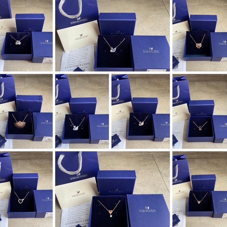 KALUNG SWAROVSKI - SWAROVSKI NECKLACE FULL SET ICONIC SWAN BRACELET GELANG  ORINAL 100% LANGSUNG KIR