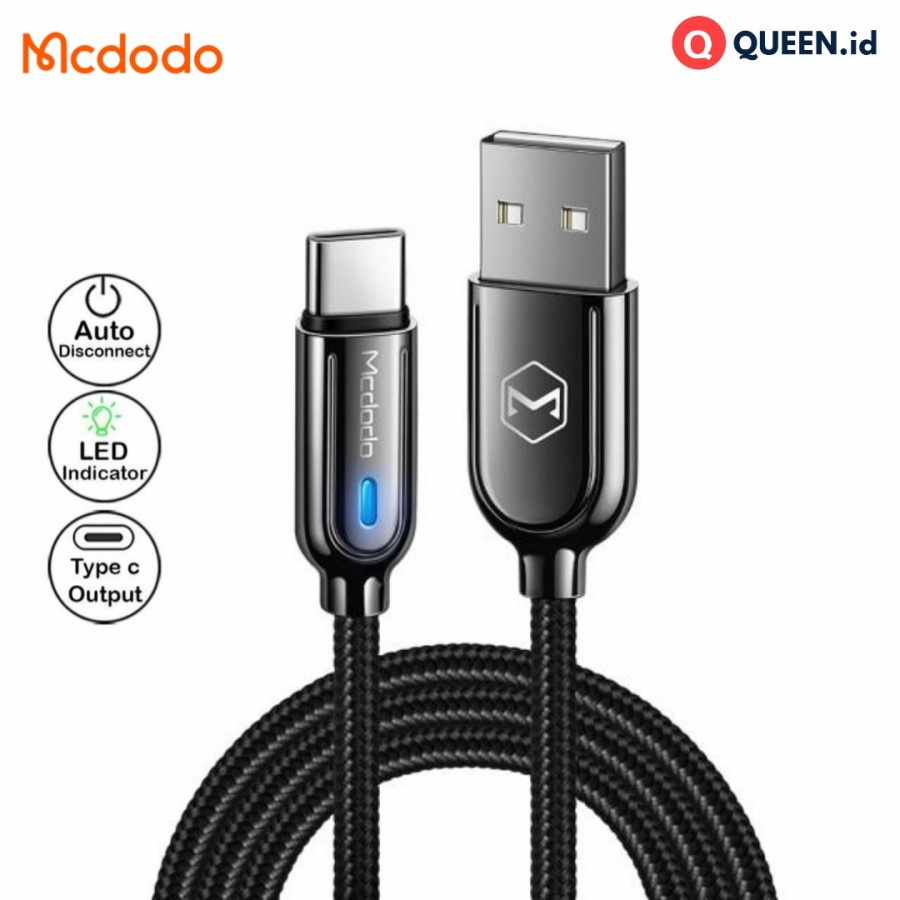 Mcdodo CA-6190 Kabel Data Charger USB TYPE C Auto Power Off Fast 1M