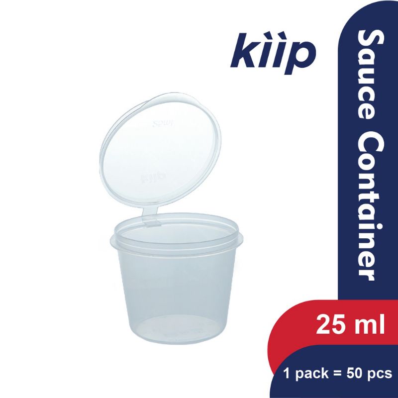 Kiip cup saos sambel cabe 25ml dan 35ml / cup saoce / klip cup saos