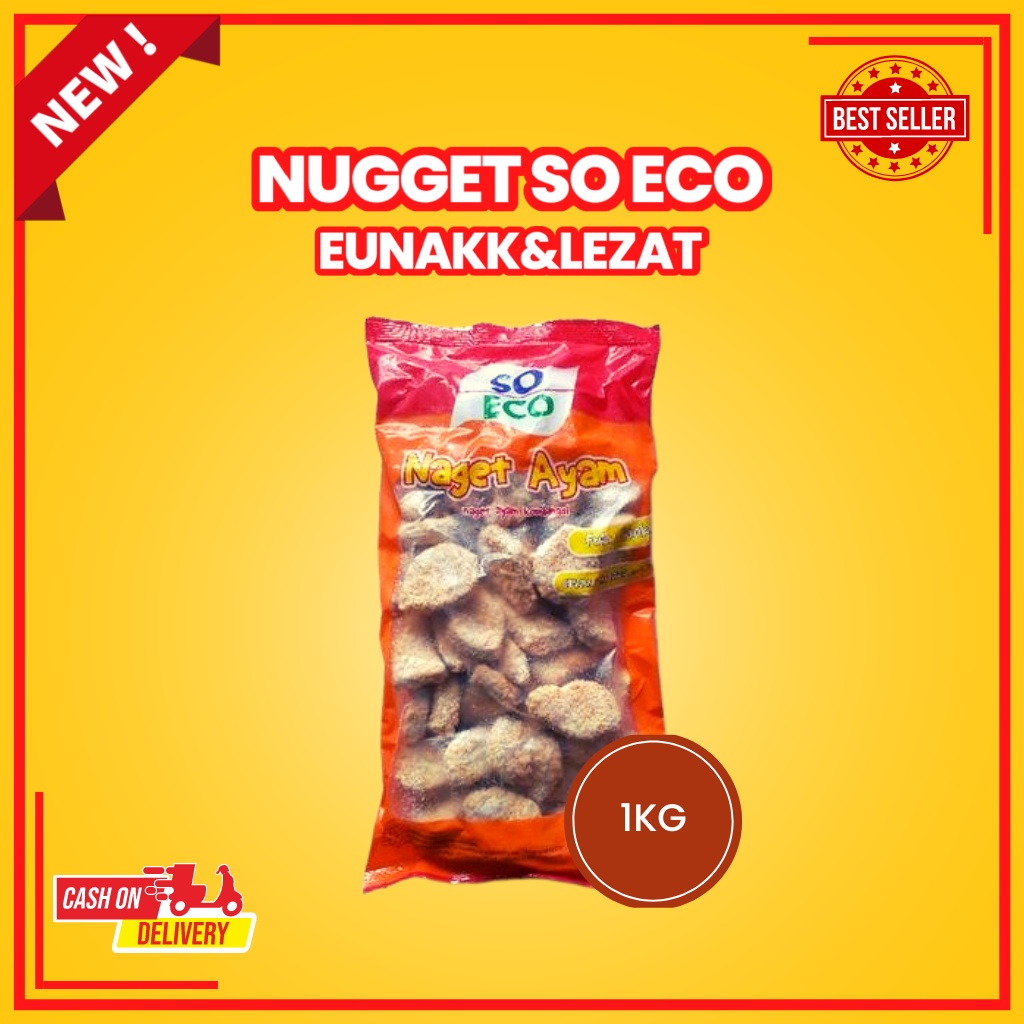 

So Eco Chicken Nugget Ayam 1kg Naget Ayam So Eco Harga Ekonomis Best Seller Premium