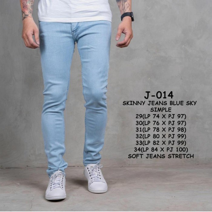 

Terlaris Super Skinny Jeans Blue Rio Whisker Strech Pull&Bear