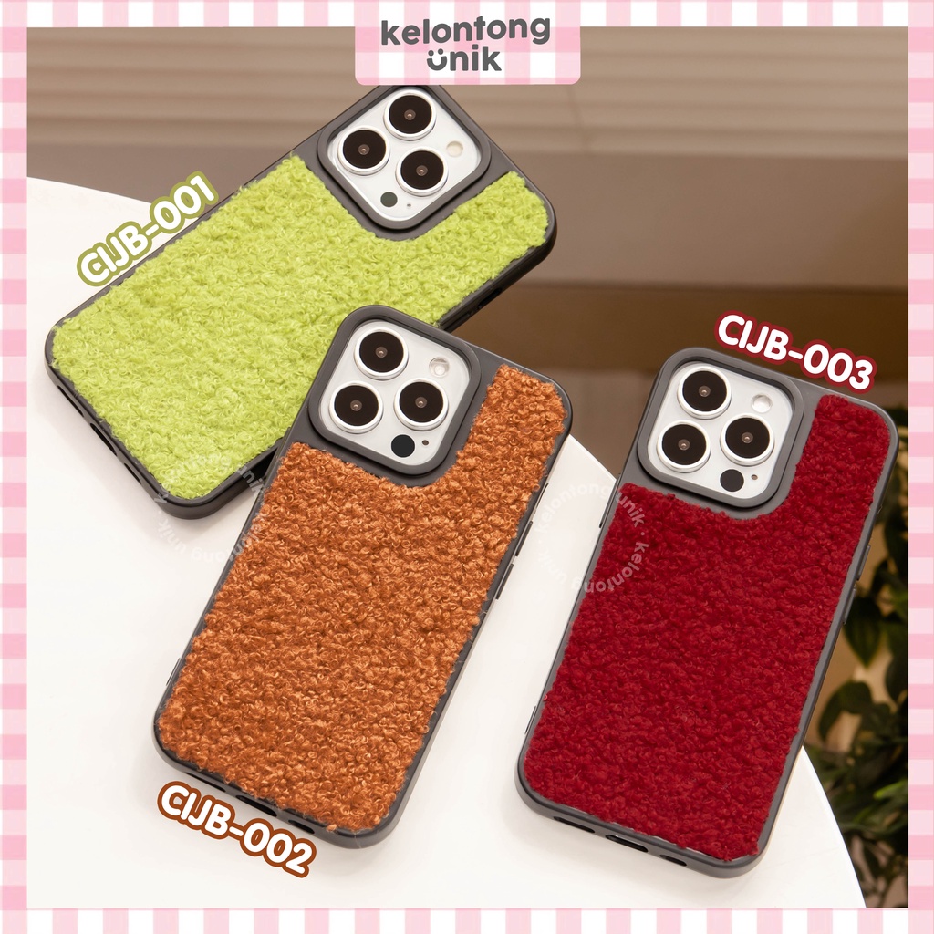 (Seri 1) For iPhone - Basic Wool Case/ Soft Case Bulu-Bulu