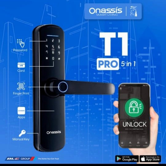 Acd Onassis T1 Pro Smart Door Lock / Gagang Pintu Pintar Smart Home