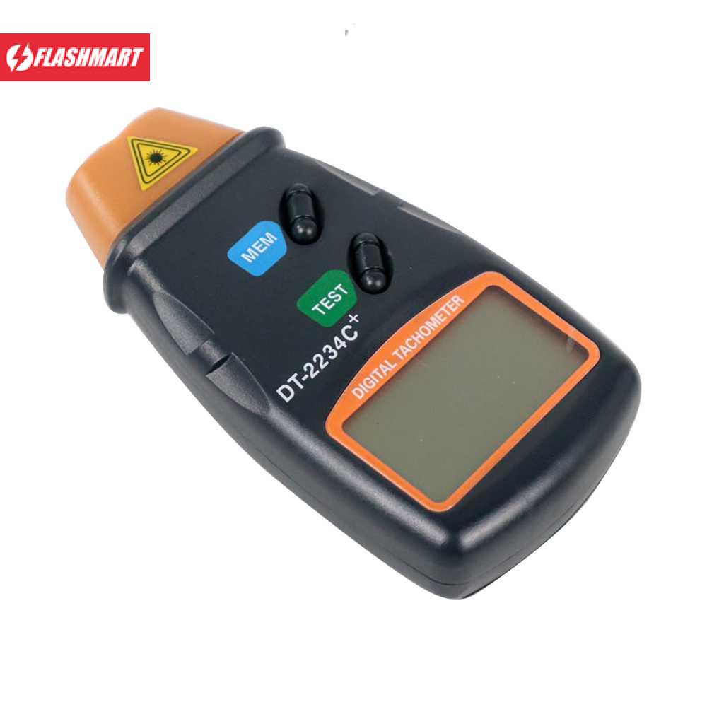 Flashmart LCD Digital Laser Photo Tachometer 2.5-100000 RPM - DT-2234C+