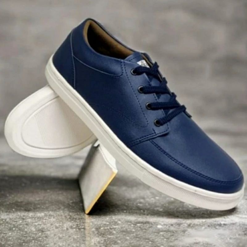 HIRO Sepatu Casual Pria Men Shoes 39.44 Sepatu Sneaker Cowok Kasual Low Cut Sekolah Hangout Kulit, 44