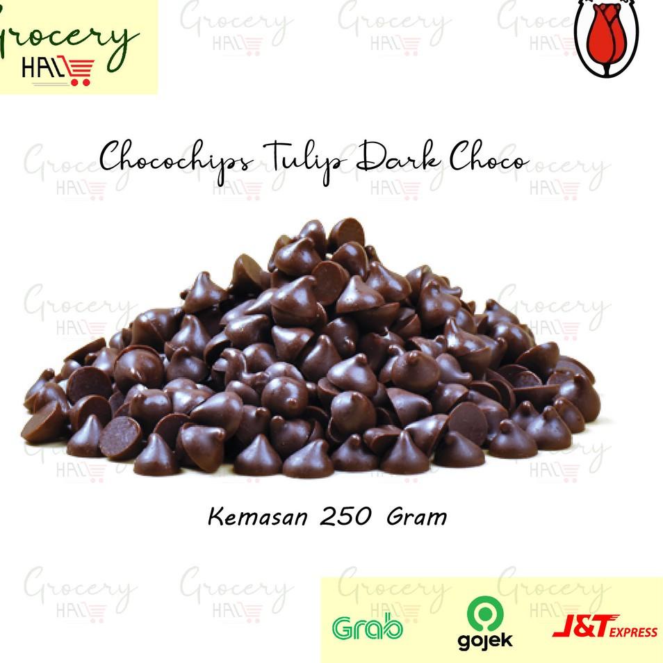 

Maxi Promo TULIP CHOCO CHIPS KEMASAN 250GR ( CHOCOCHIPS DARK CHOCOLATE )