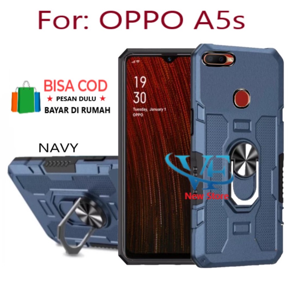 CASING.OPPO A5S  KESING HARD CASE STANDING  ROBOT- HIT EYE RING--SOFT CASE STANDING ROBOT  OPPO A5s