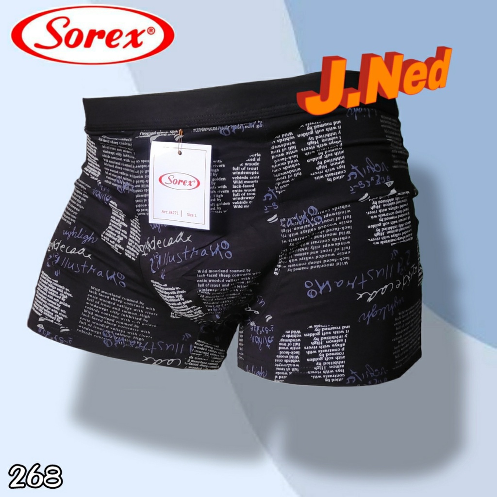 J268D BOXER PRIA SOREX TRENDY SIZE M - XL HARGA PER 1 BOX / 2PCS