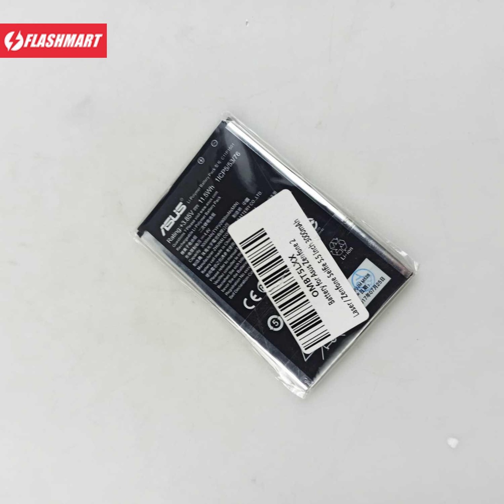 Flashmart Battery Pengganti Replacement Battery Asus Zenfone 2 Laser 3000mAh - C11PJJM