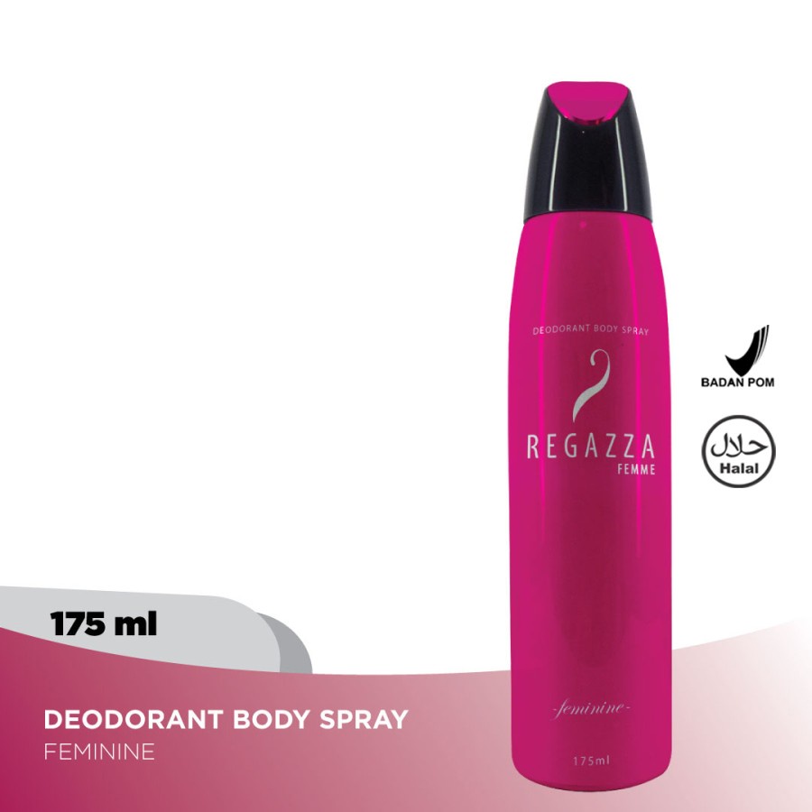Regazza Deodorant Spray Feminine (Pink, 175ml)