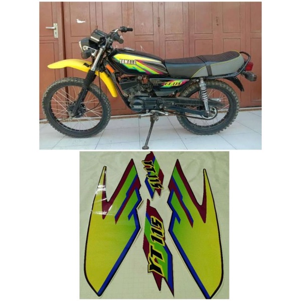 STRIPING STIKER YAMAHA YT 115 96