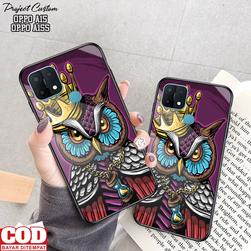 Case OPPO A15 / OPPO A15S - Casing OPPO A15S / OPPO A15 Terbaru [ OWL-03 ] Kesing OPPO A15 - Silikon