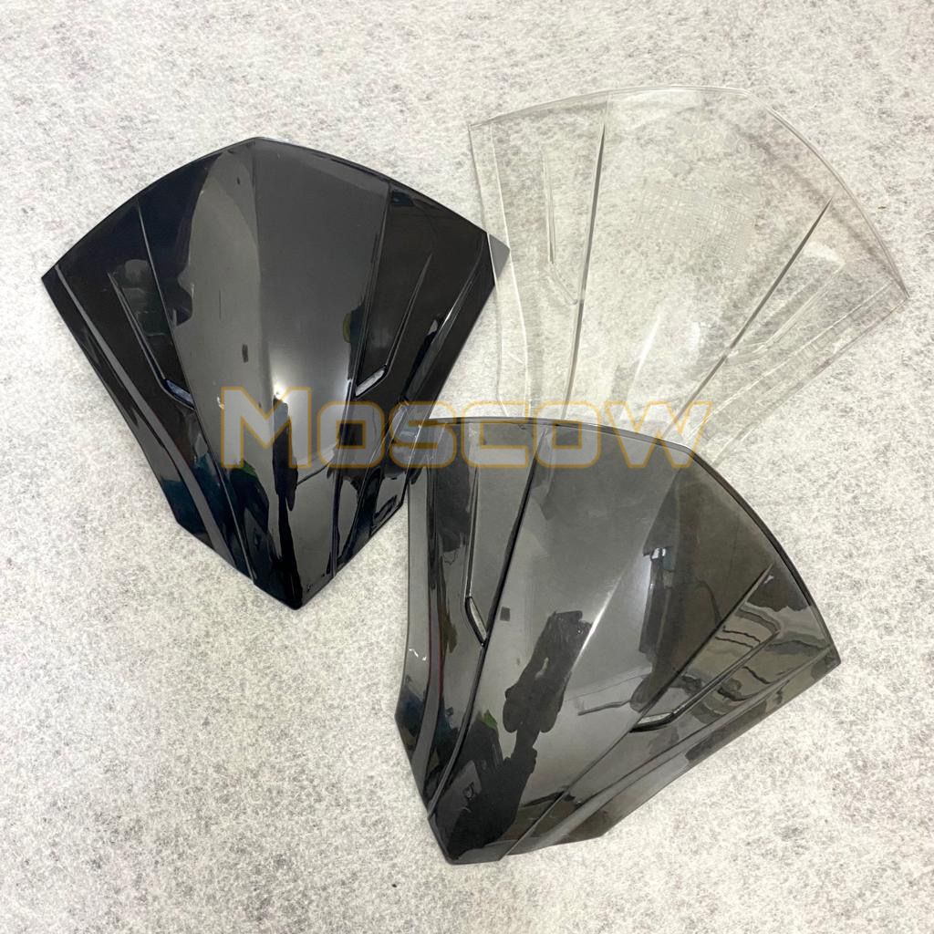 VISOR BEAT FI 2014 -2016  MOSCOW PRESISI DAN ANTI PECAH WINDSHIELD BEAT VISOR BEAT FI BEAT OLD BEAT FI TAHUN 2014- 2016 FREE DOUBLE TAPE PNP VISOR ANTI PECAH WARNA HITAM