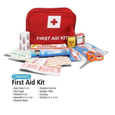 P3K isi Lengkap , First Aid Kit Bag Merah Onemed