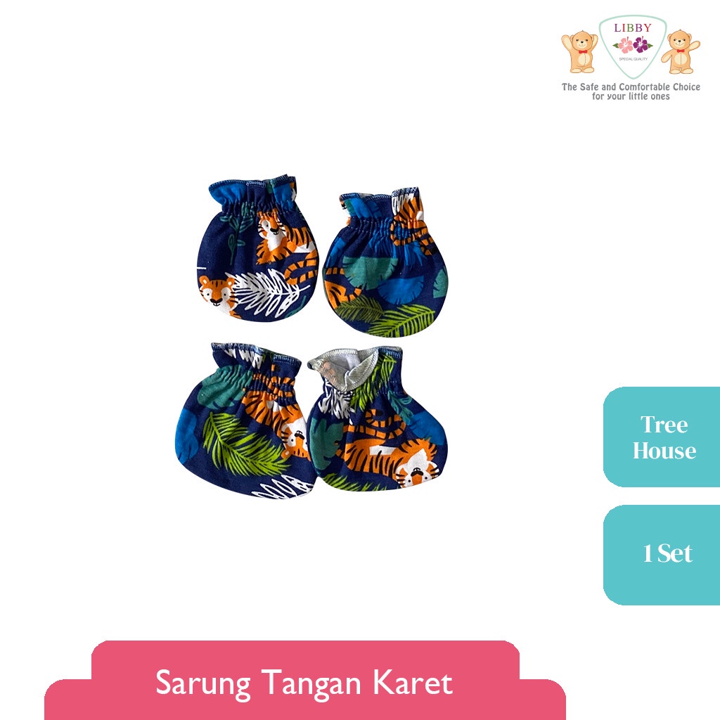 Libby Sarung Tangan Karet / Sarung Tangan Bayi Tree House