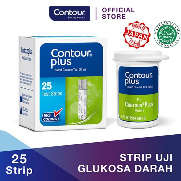 Ascensia Diabetes Care - Contour Plus Strip Test Gula Darah 25 Strip