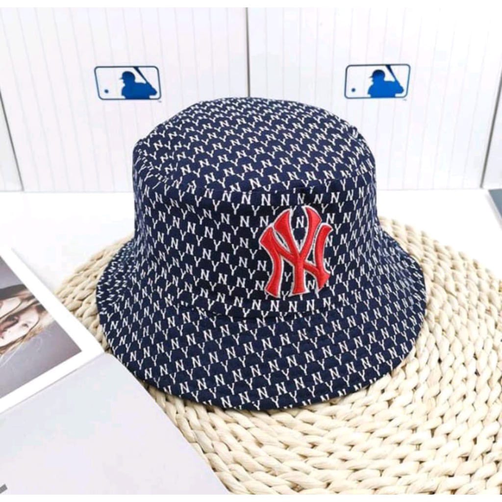 Topi Bucket Hats NY Bucket Korea Fashion Import Casual Style Premium Quality/Bucket pria wanita kekinian