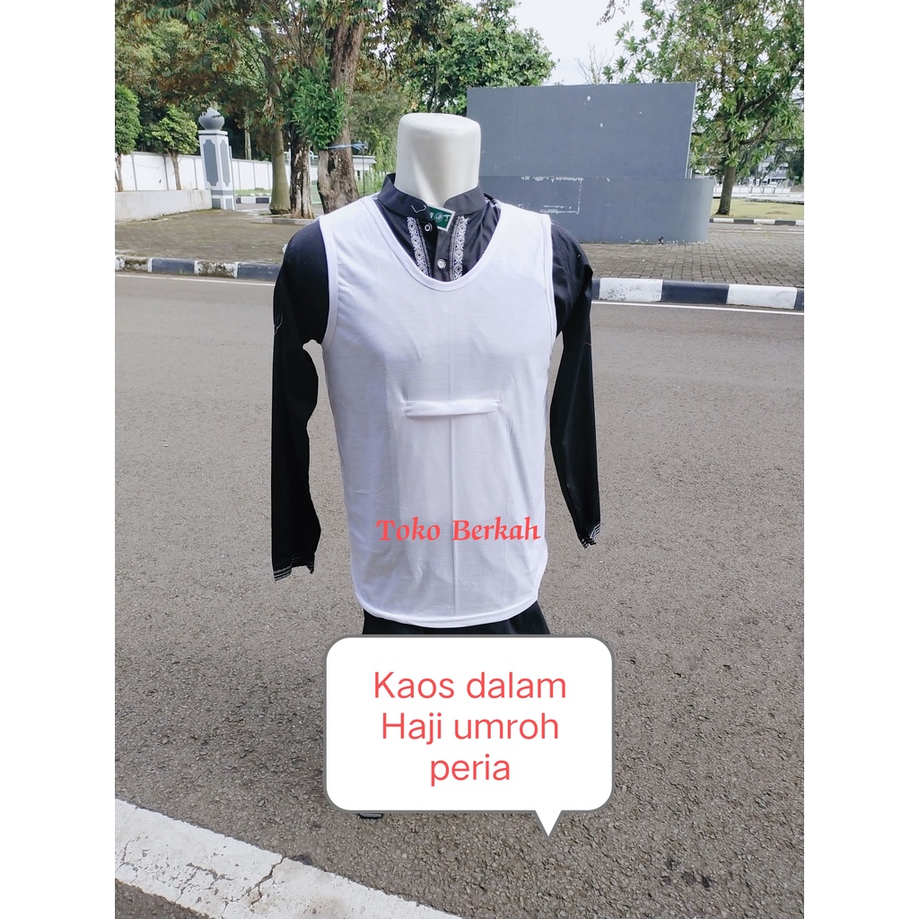 Kaos dalam haji dan umroh peria saku doraemon