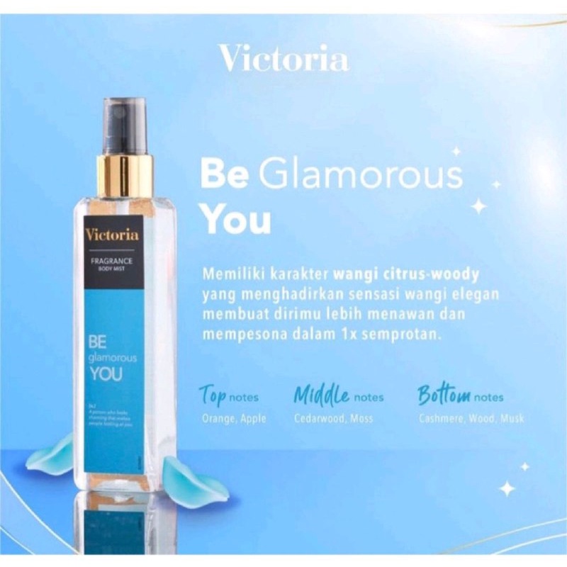 VICTORIA BODY MIST BE GLAMOROUS VICTORIA FRAGRANCE BODY MIST 100ML