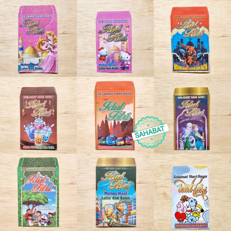 

AMPLOP / ANGPAU LEBARAN DENGAN KARAKTER BAGUS BAHAN KERTAS HVS UKURAN MEDIUM ISI SESUAI VARIAN