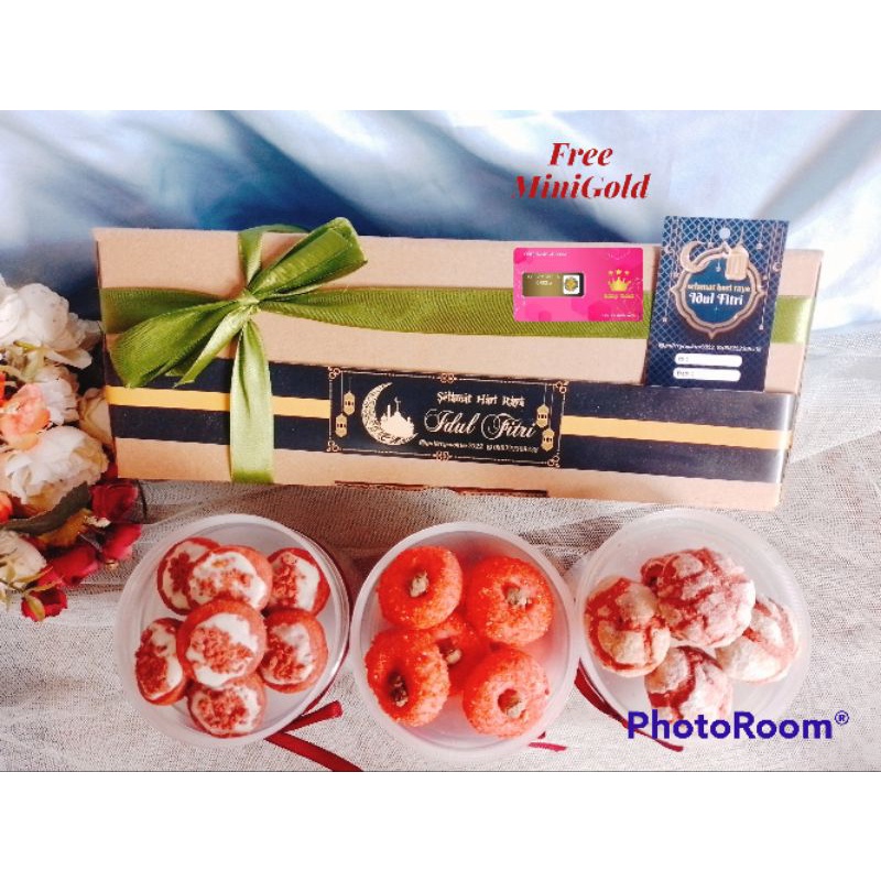 

Hampers Kue Kering FREE MINIGOLD / Paket Hampers Red Velvet / Paket Hampers / Hampers Idul Fitri / Hampers Kue kering isi 3 / Special Gift / Hampers / Promo